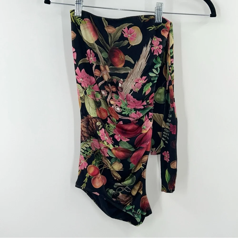 Adriana Degreas NWT Fruits Exotiques Strapless Swimsuit size Small